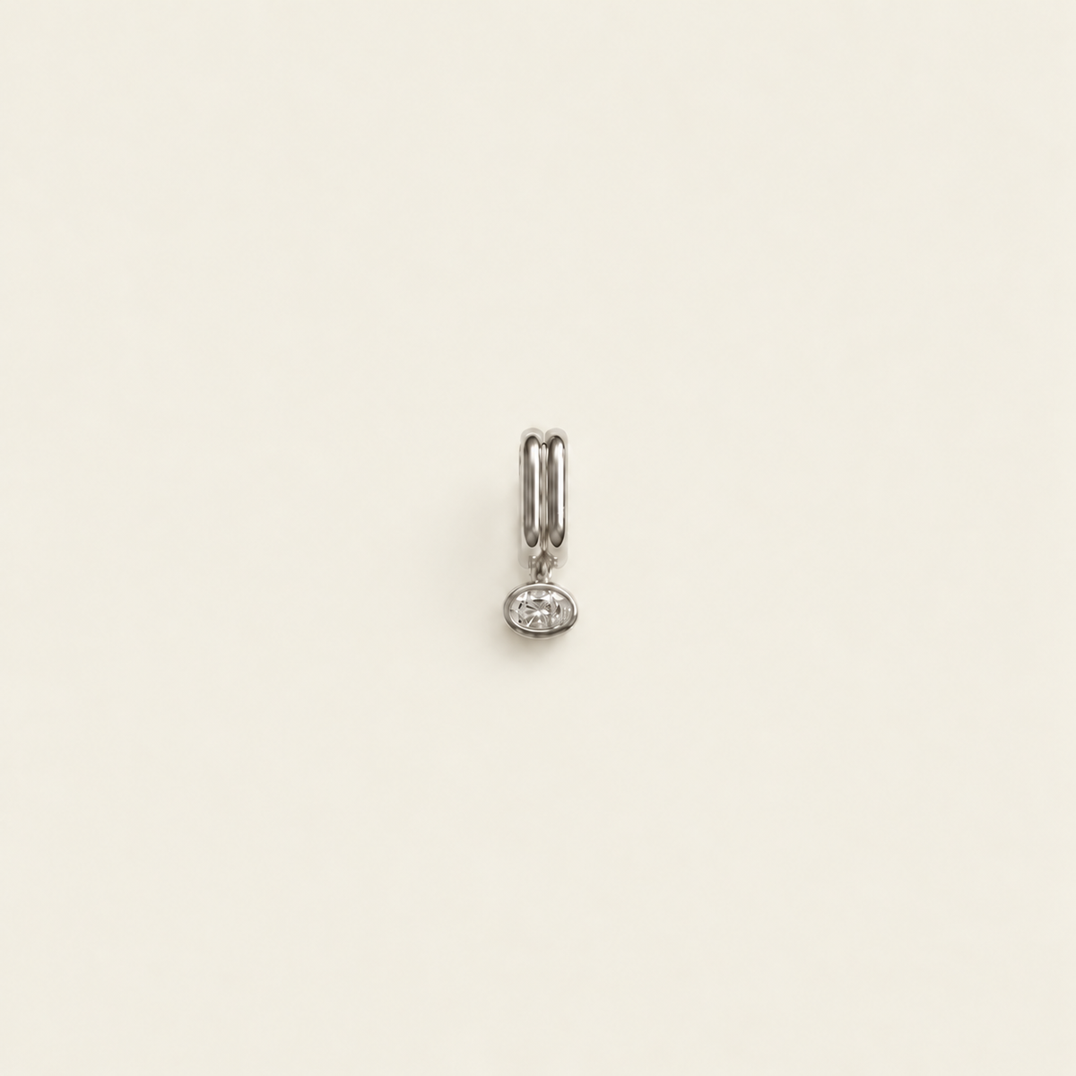 NADIA  EARRINGS - OVAL DIAMOND