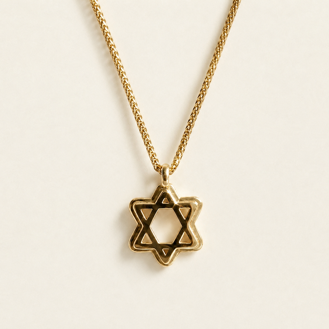 שרשרת תמר- מגן דוד, זהב 14 קראט