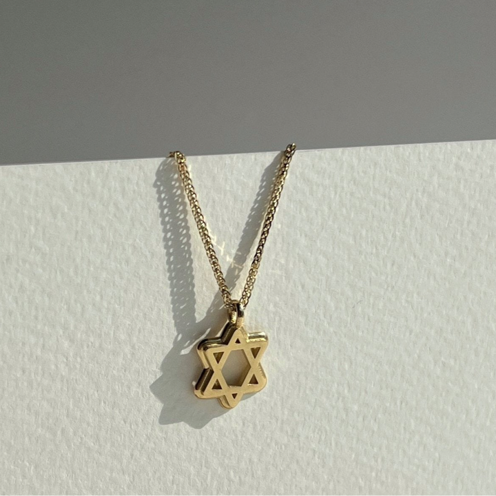 שרשרת תמר- מגן דוד, זהב 14 קראט
