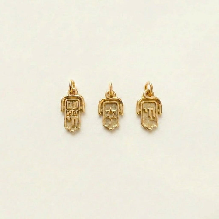 תליון חמסה שהיא גם, זהב 14 קראט
