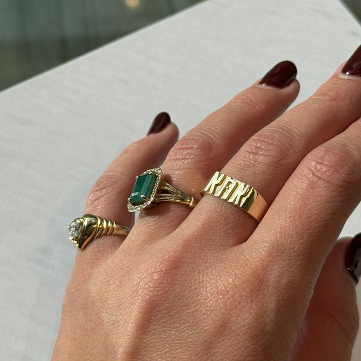 טבעת אמא שהיא מילה, זהב 14 קראט