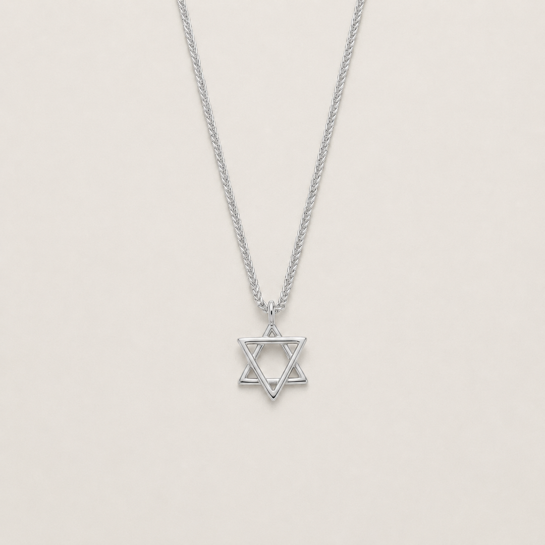 שרשרת מגן דוד קלאסית, זהב 14 קראט
