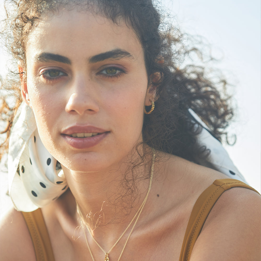 עגילי הופ סוליקה, זהב 14 קראט